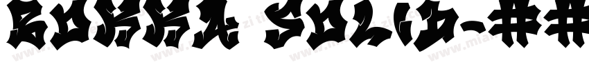 Bokka Solid字体转换